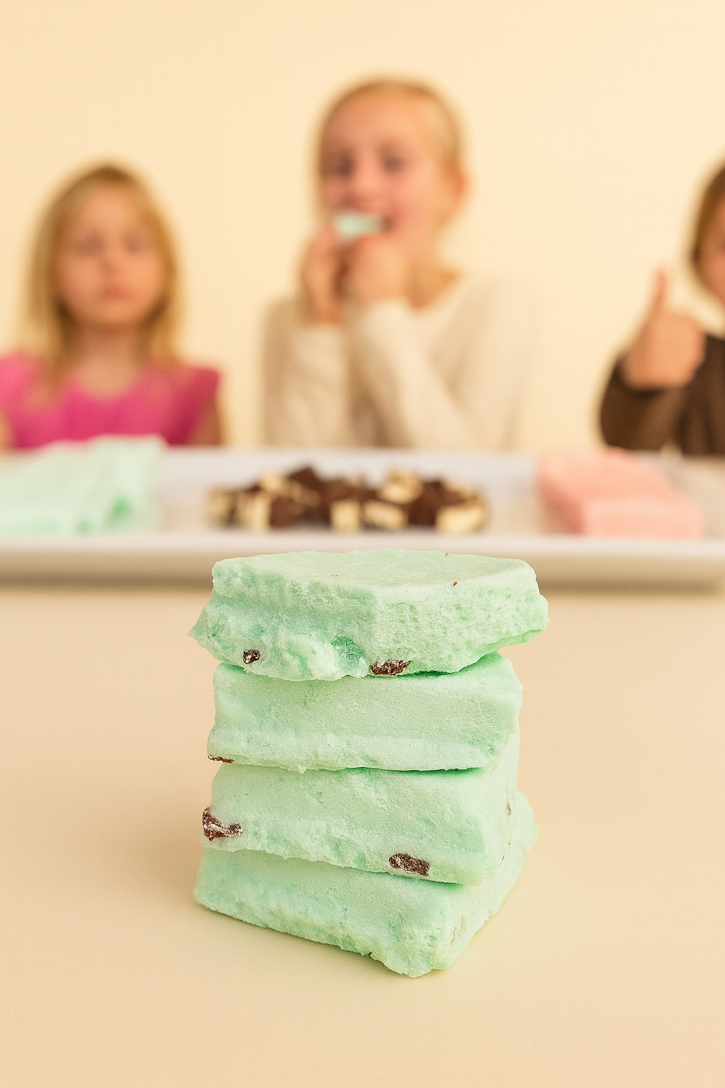 Mint Chocolate Chip Ice Cream Bites